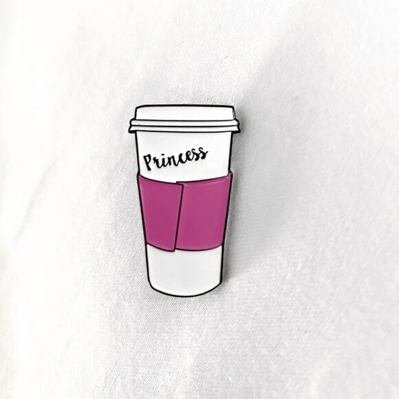 ENAMEL Pin - Princess Starbucks Coffee Cup - Picture 1 of 3